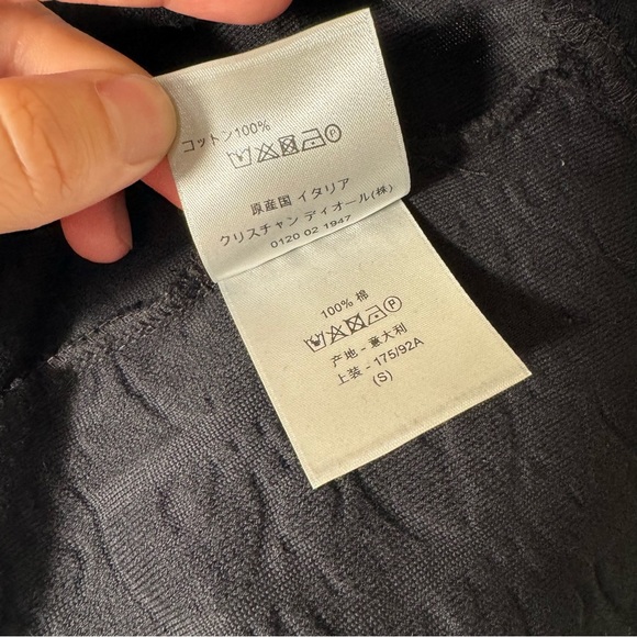 DIOR Oblique Relaxed Fit T-Shirt Black S - Picture 10 of 11